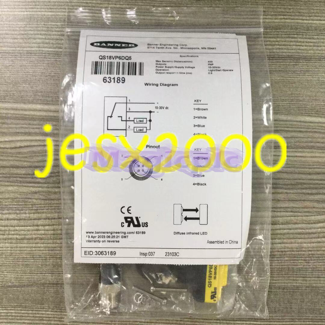 New 1PC BANNER QS18VP6DQ5 sensor #HJ