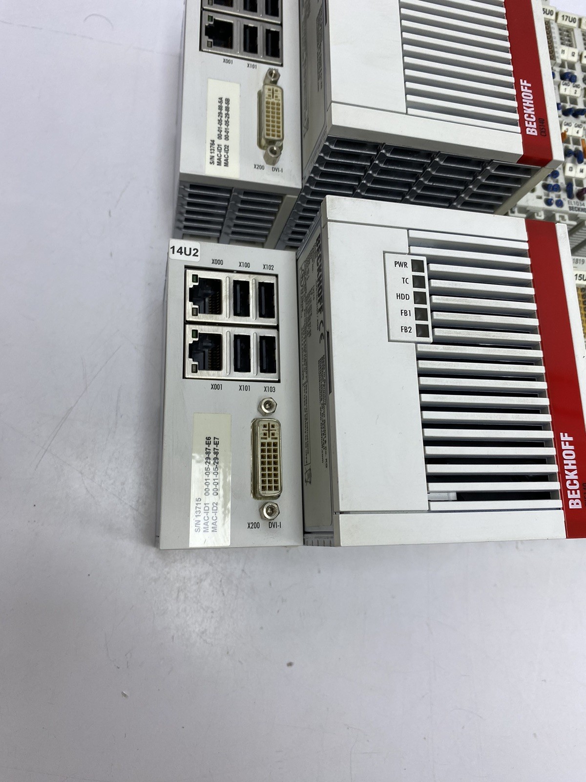 BECKHOFF CX5140-0100 / 4 GB + EL1819 , EL1034,EL3204,EL5152,EL2809 Full set