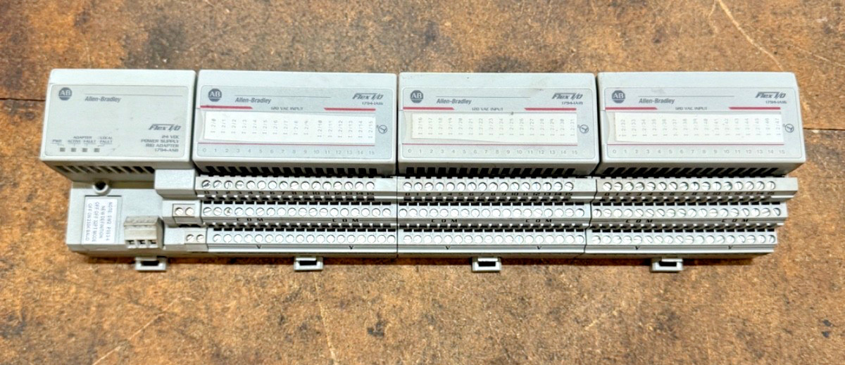 Allen-Bradley 1794-ASB /E FLEX Remote I/O Adapter & 1794-IA16 (3x) (TESTED)