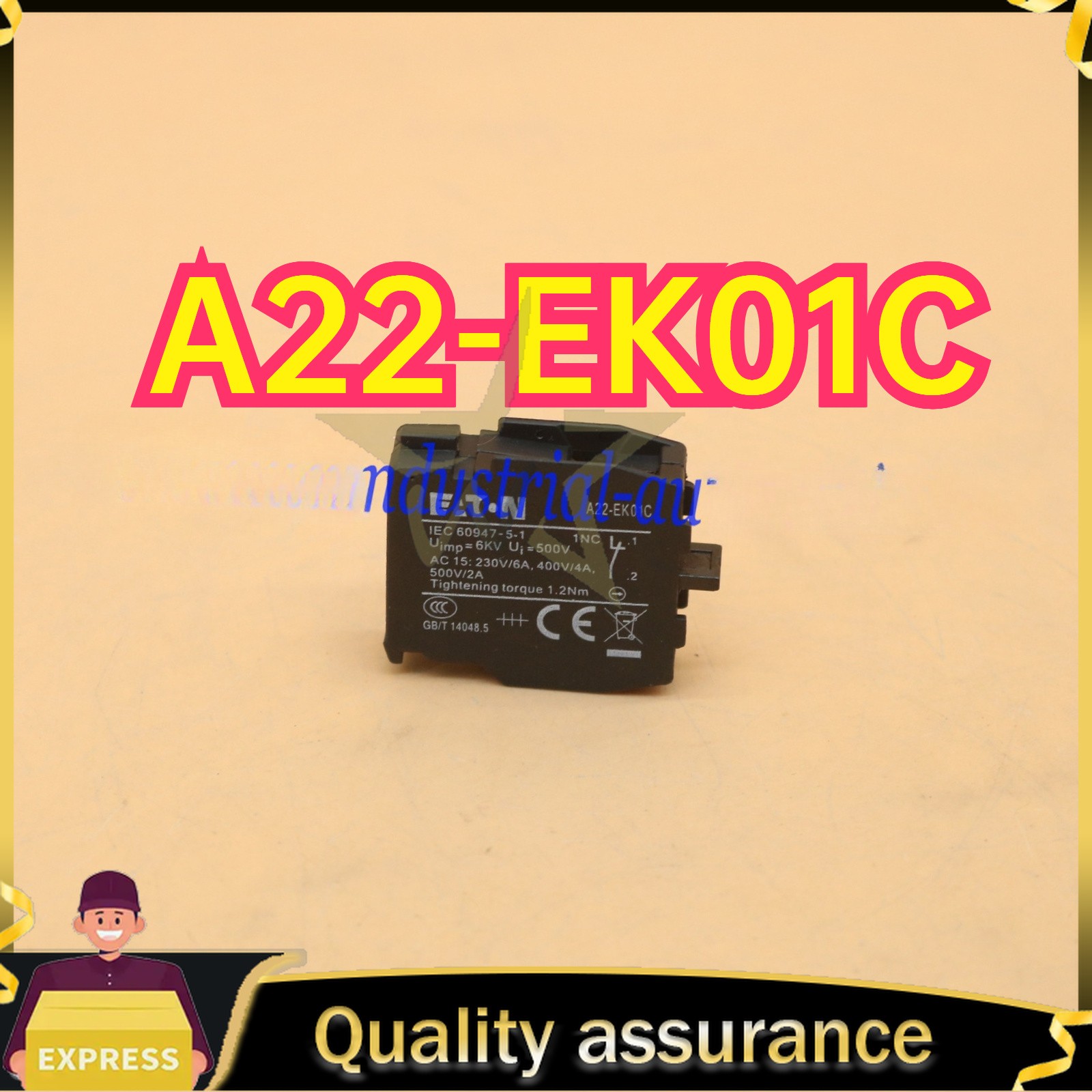 A22 EK01C 10PC NEW EATON Contact Block A22-EK01C One-year Warranty Fast Ship