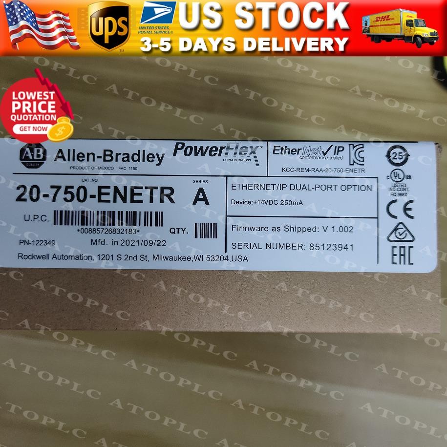 Factory Sealed Allen-Bradley 20-750-ENETR 750 2-P ENet/IP Module AB US Free Tax