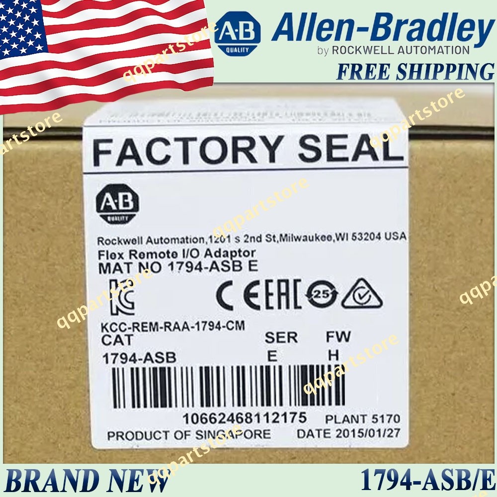 Brand New AB 1794ASB serE Flex Remote I/O Adaptor Free Ship 1794-ASB/E US Stock