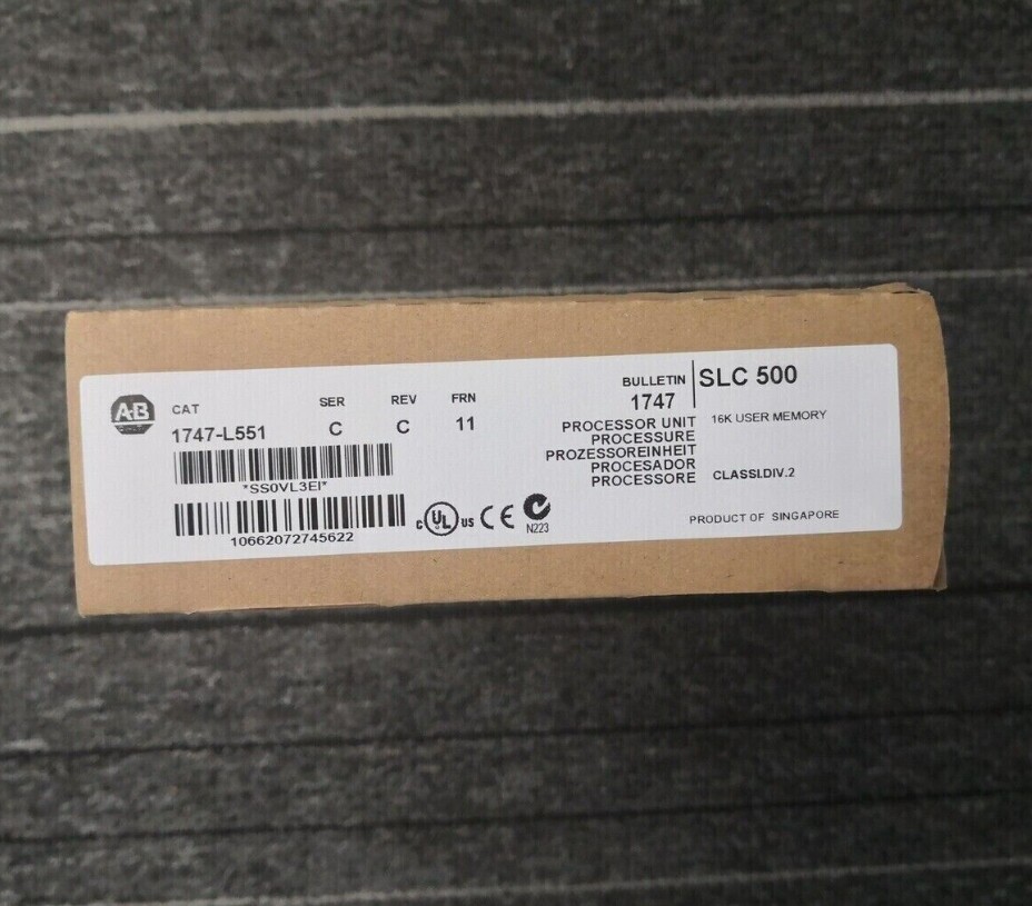 New Factory Sealed Allen Bradley 1747-L551 SLC 5/05 CPU Processor Unit Module AB