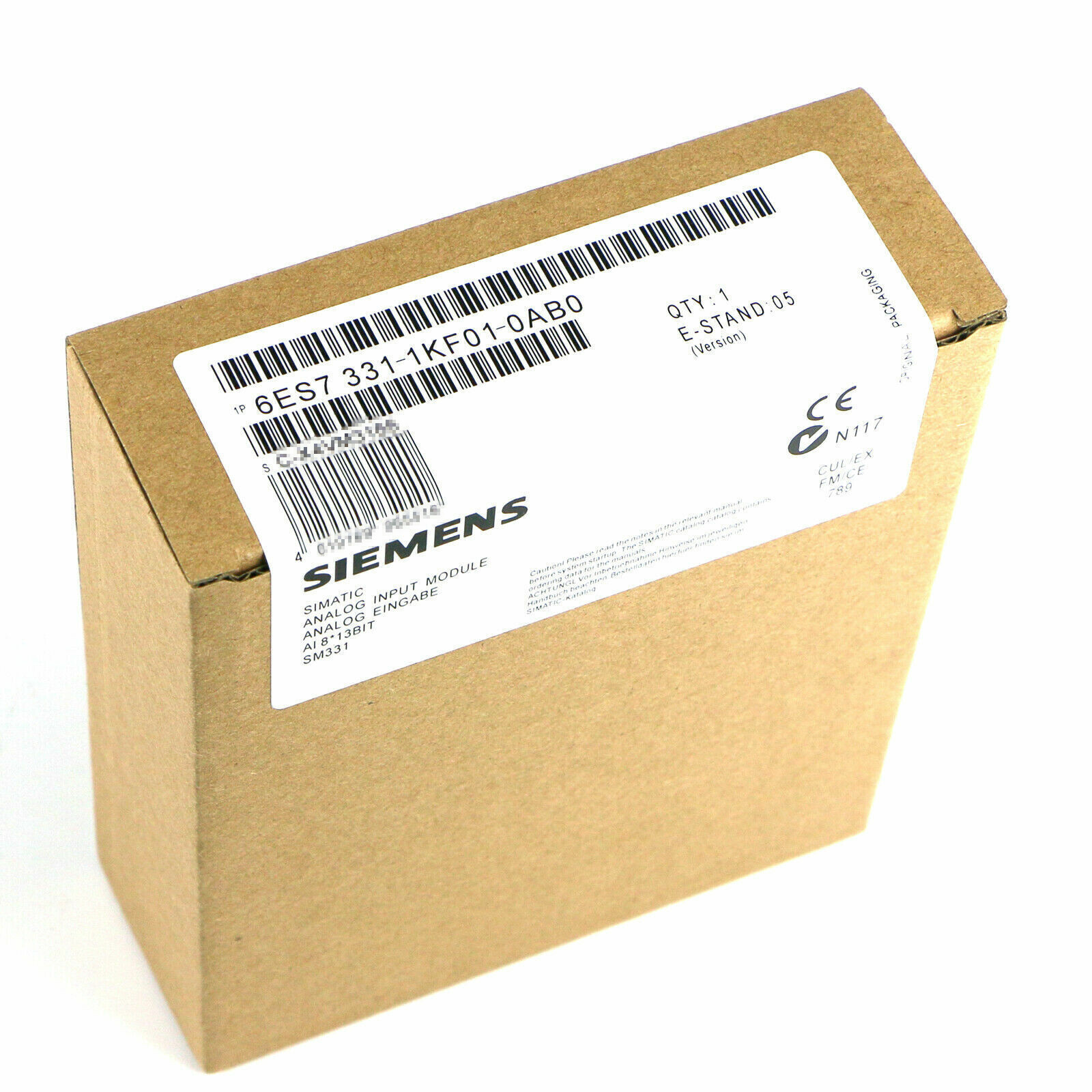 6ES7 331-1KF01-0AB0 NEW SIEMENS 6ES7331-1KF01-0AB0 S7-300 Analog Input Module