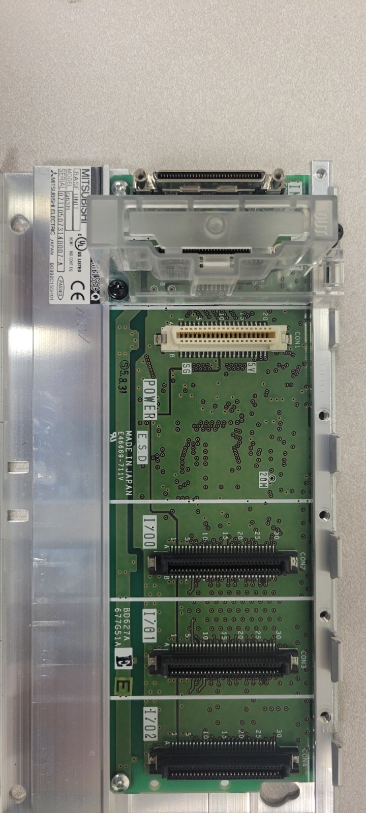 Mitsubishi MELSEC Q-Series PLC System – Q06HCPU + Q63P + Q63B + QJ71C2N-R4 + QX8