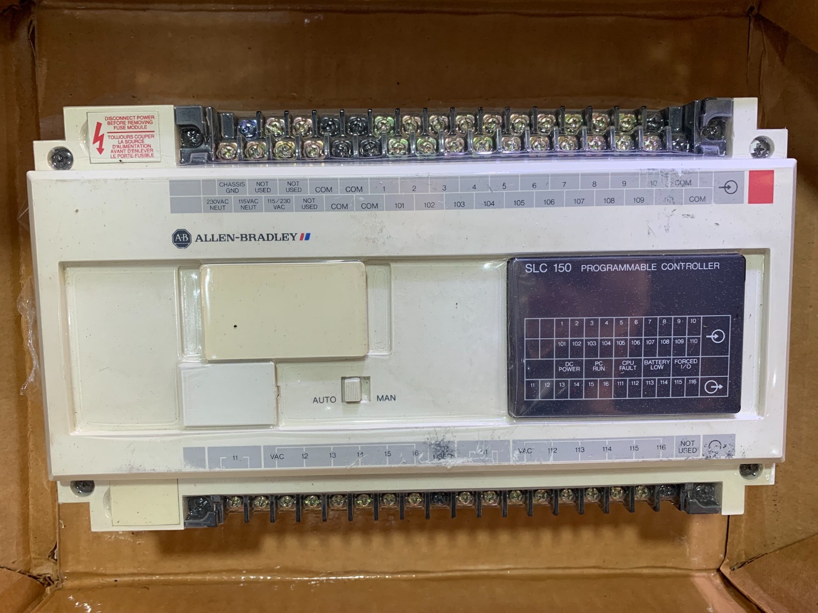 ALLEN BRADLEY 1745-LP151 SER C FRMWR 6 PROGRAMMABLE CONTROLLER – OPEN BOX