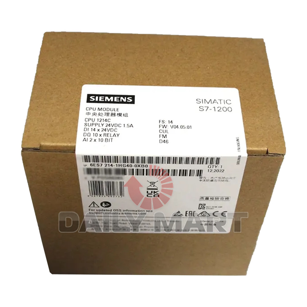 New In Box SIEMENS 6ES7214-1HG40-0XB0 PLC CPU