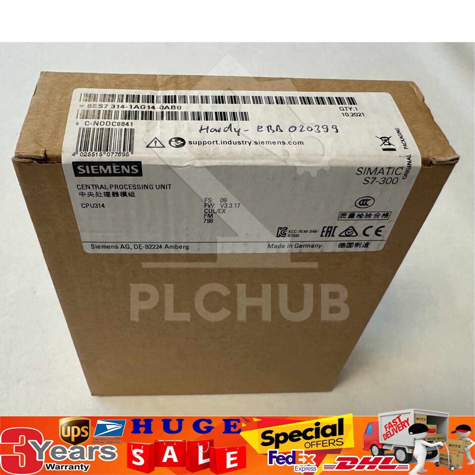 Siemens Simatic S7-300 CPU314 6ES7314-1AG14-0AB0 NIB-