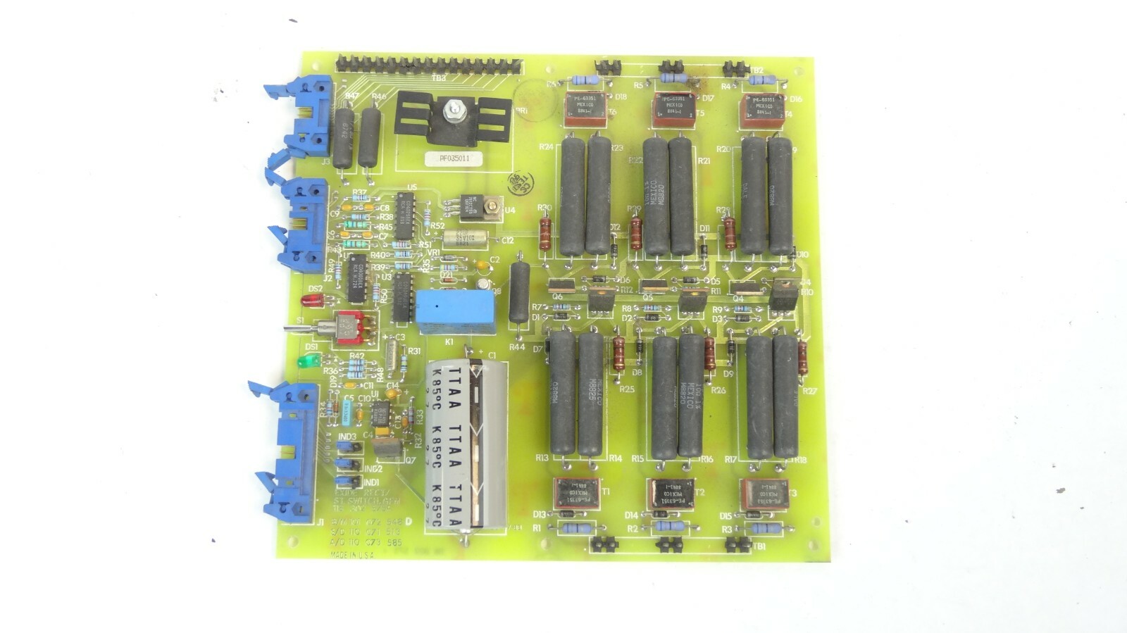 Exide 101072548 Rev D Rectifier / Static Switch Board PCB Assembly