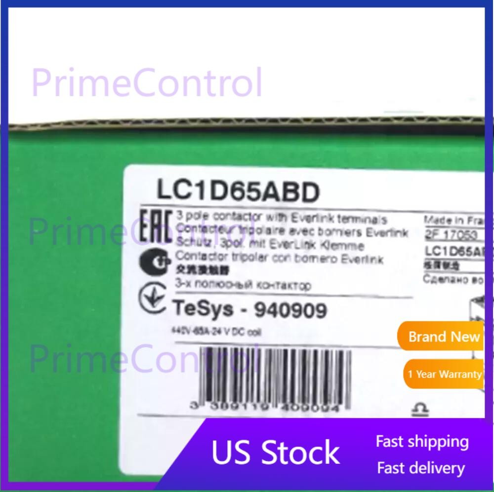 1PC Schneider LC1D65ABD Contactor 65A New In Box Fast Shipping