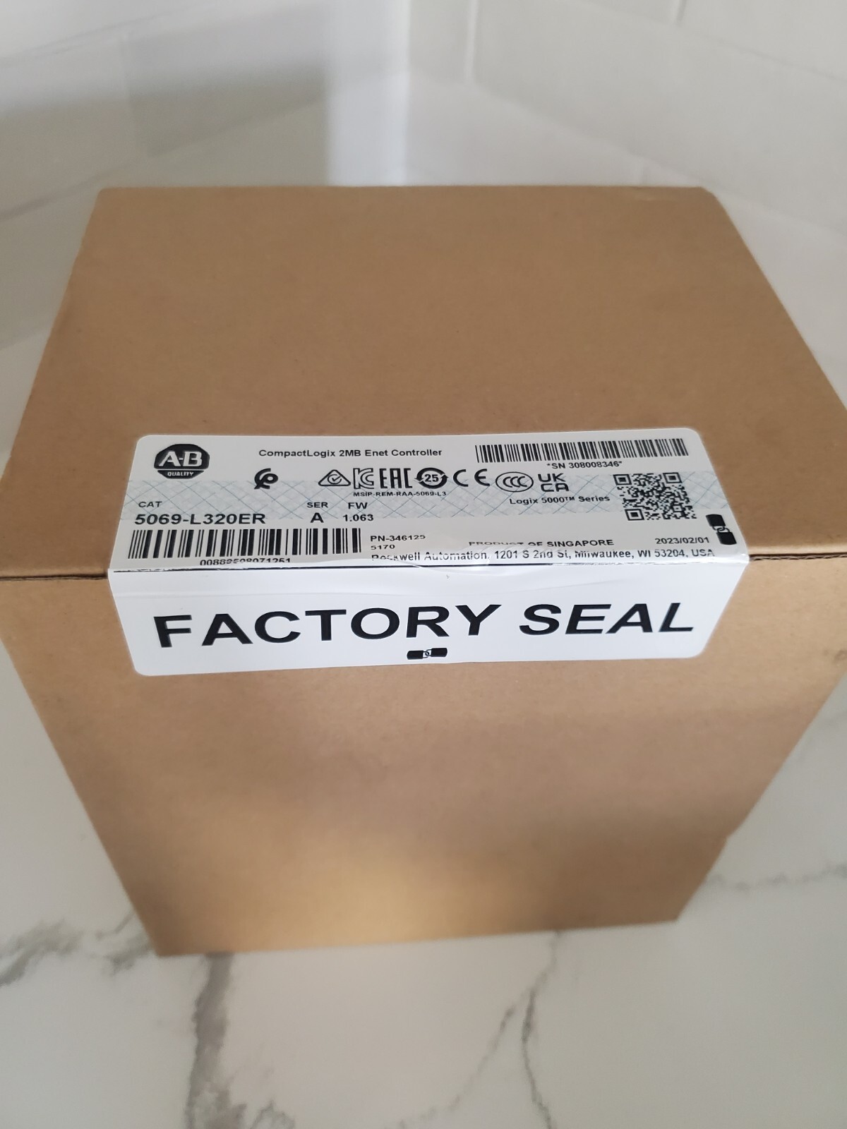New 2023 Surplus Sealed Allen Bradley 5069-L320ER /A CompactLogix5000 USA SELLER