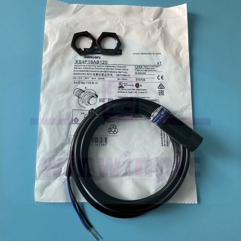 For Telemecanique XS4P18AB120 Inductive Proximity Sensor Switch 12-24VDC 200mA