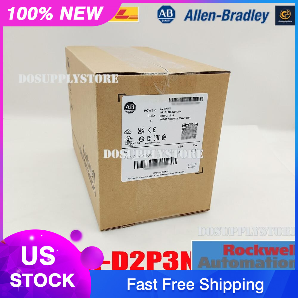 AB 22A-D2P3N104 PowerFlex 4 0.75 kW 1 HP AC Drive New Factory Sealed 2023