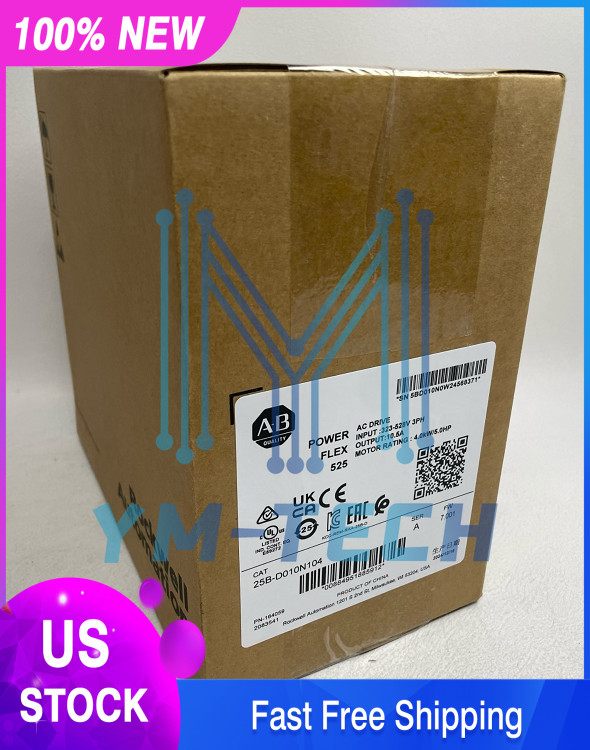 1PCS NEW Allen-Bradley 25B-D010N104 Ser A PowerFlex 525 AC Drive fast shipping