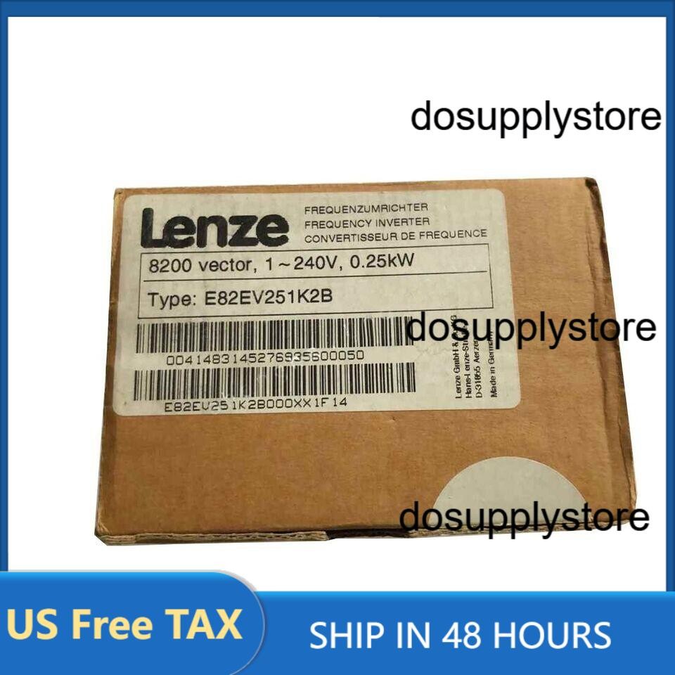 E82EV251K2B NEW LENZE E82EV251_2B Inverter Vector 8200 0.25kW E82EV251-2B-