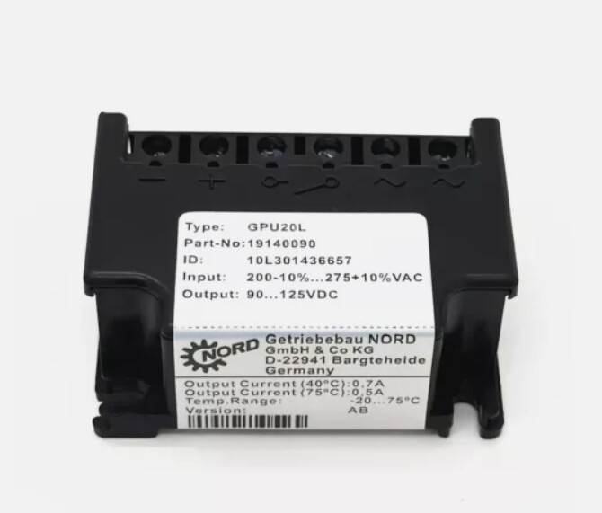1X Motor Brake Rectifier module 191410090 GPU20L AC200-275V DC90-125V