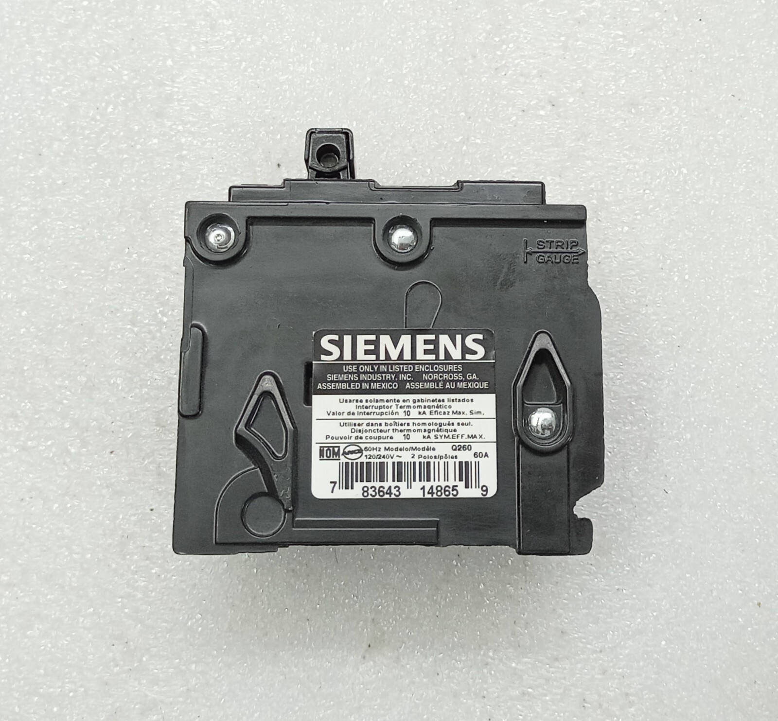 SIEMENS Q260 Type QP Circuit Breaker 60 AMP (Lot of 6 in 1box)