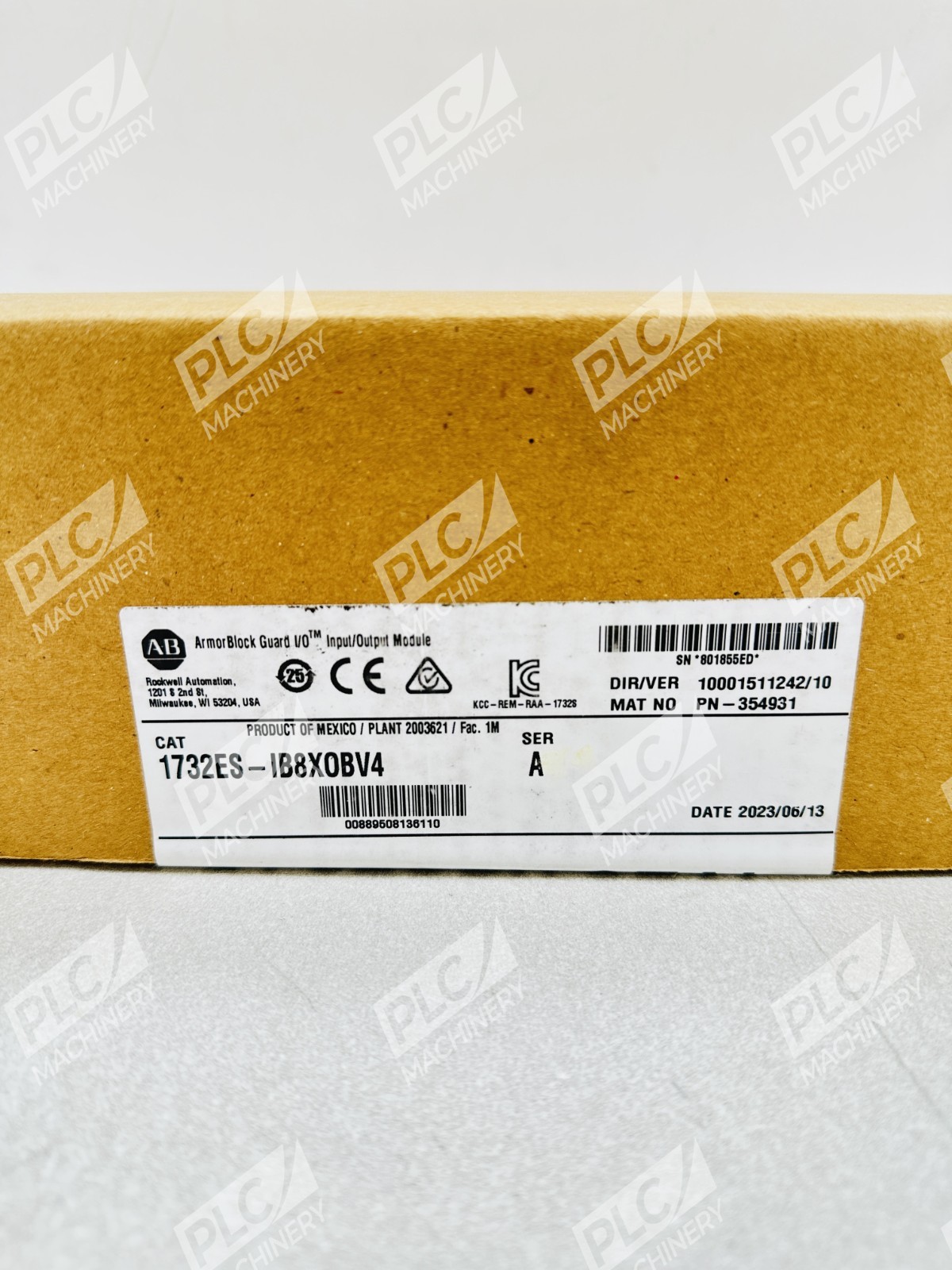 Allen Bradley 1732ES-IB8XOBV4 Series A ArmorBlock Guard I/O Module Sealed