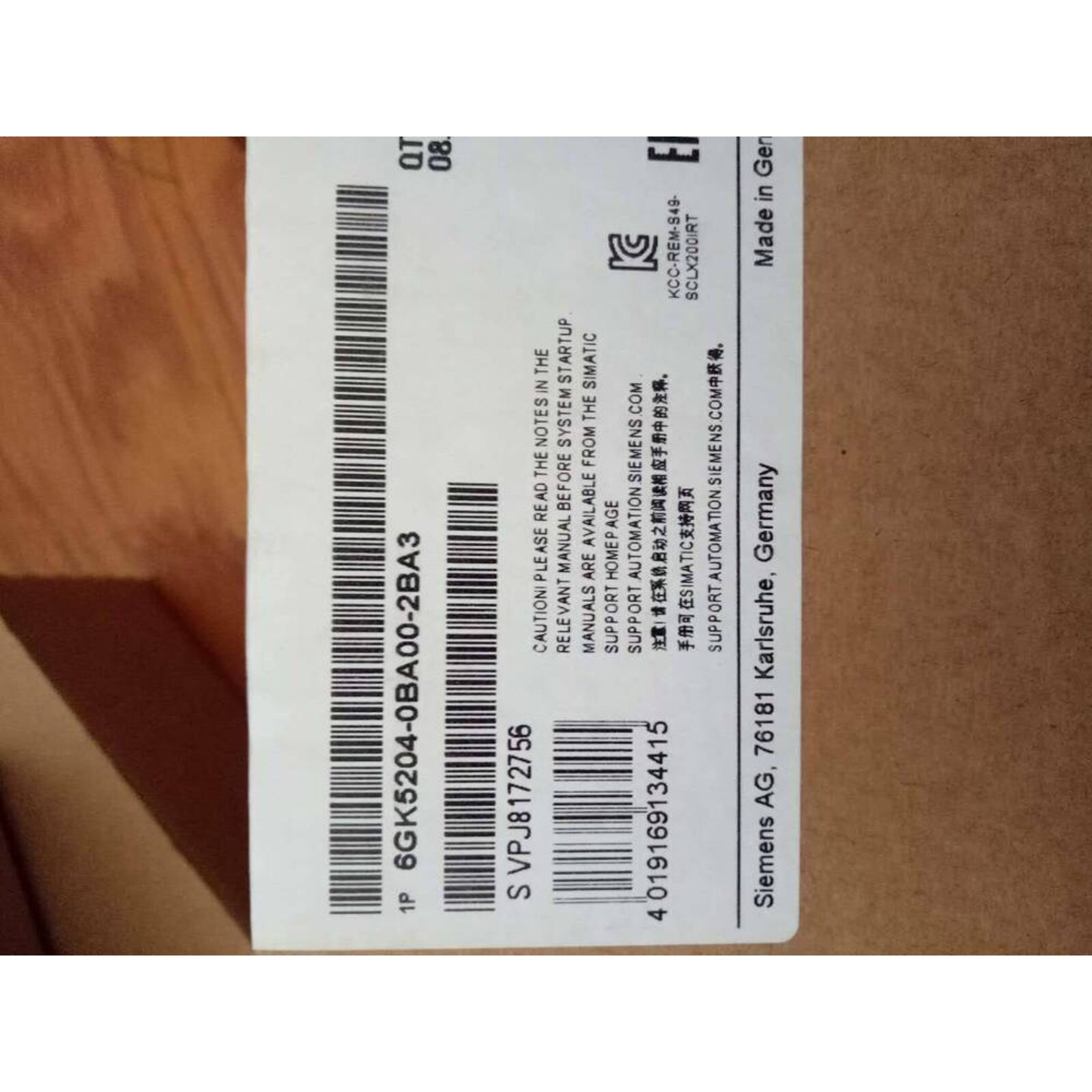 New Siemens 6GK5204-2BB10-2AA3 power supply 6GK5 204-2BB10-2AA3