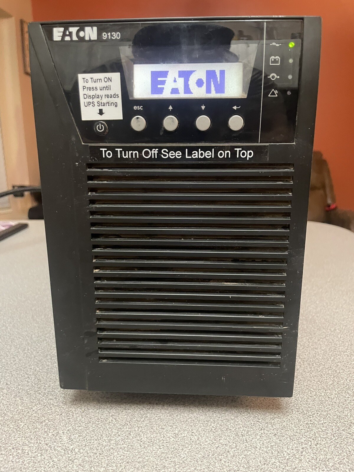 Eaton PW9130L1500T-XL UPS 125V/120V/110V/100V, 36VDC, 30Amp