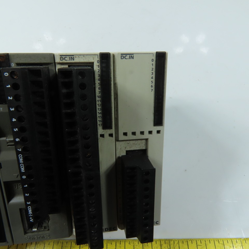IDEC FC5A-D12S1E MicroSmart PLC CPU Module with FC4A-N16B1 Expansion Unit 24VDC