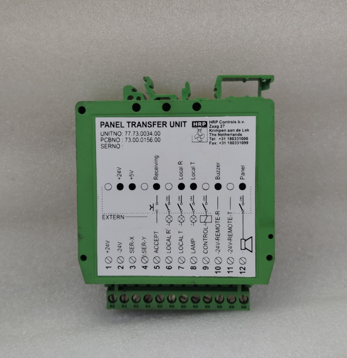 HRP Controls Panel Transfer Unit 77.73.0034.00 73.00.0156.00 DIN Rail Module PLC