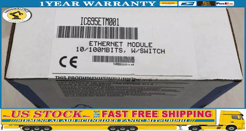 Fanuc IC695ETM001 Ethernet Interface Module New One Fast Shipping US Free TAX