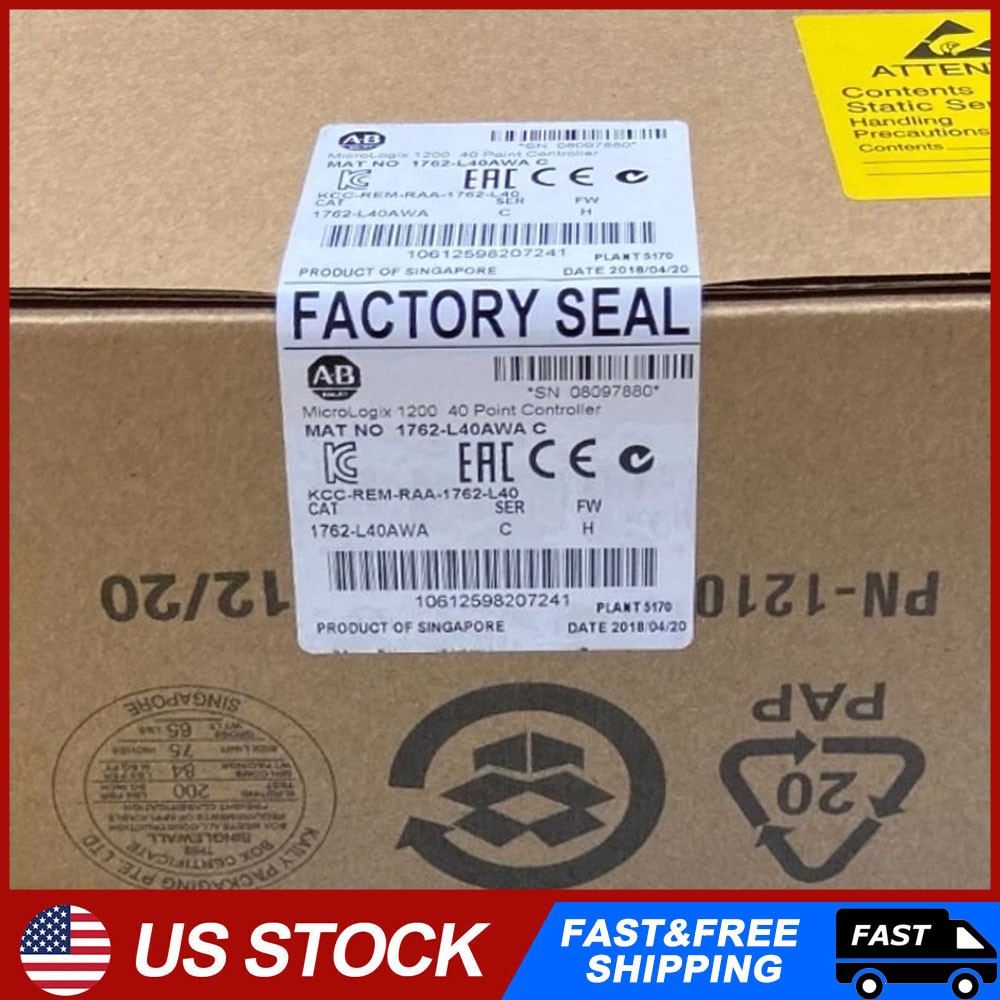 New 1762-L40AWA Micrologix 1200 40 Point Controller 1762-L40AWA 1pcs
