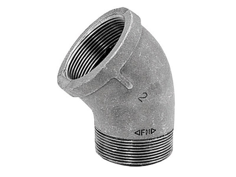 Anvil 8700128203 Malleable Iron 45 Degree Elbow 1/2 in. NPT Male x NPT Female