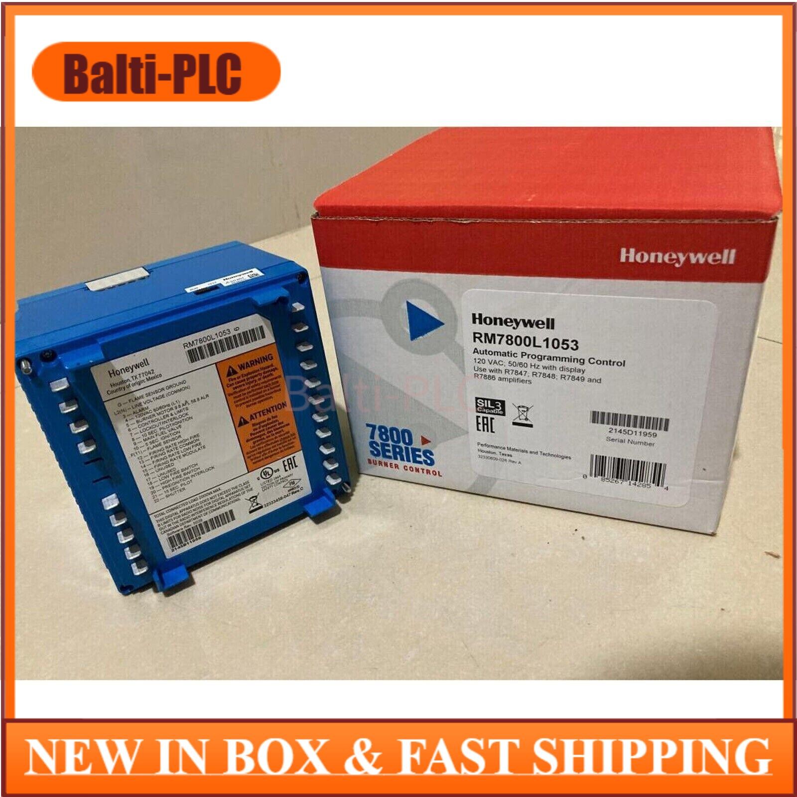 DHL ship NEW Honeywell RM7800L1053 combustion controller RM7800L 1053