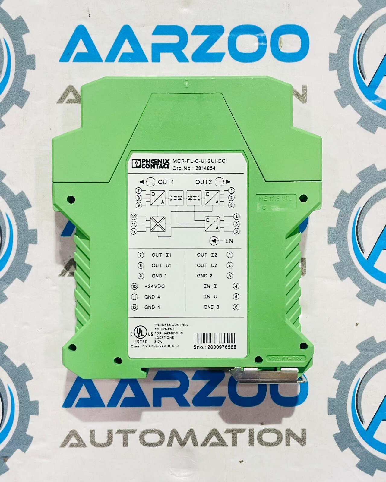 PHOENIX CONTACT 2814867 MCR-FL-C-UI-2UI-DCI-NC SIGNAL CONDITIONER