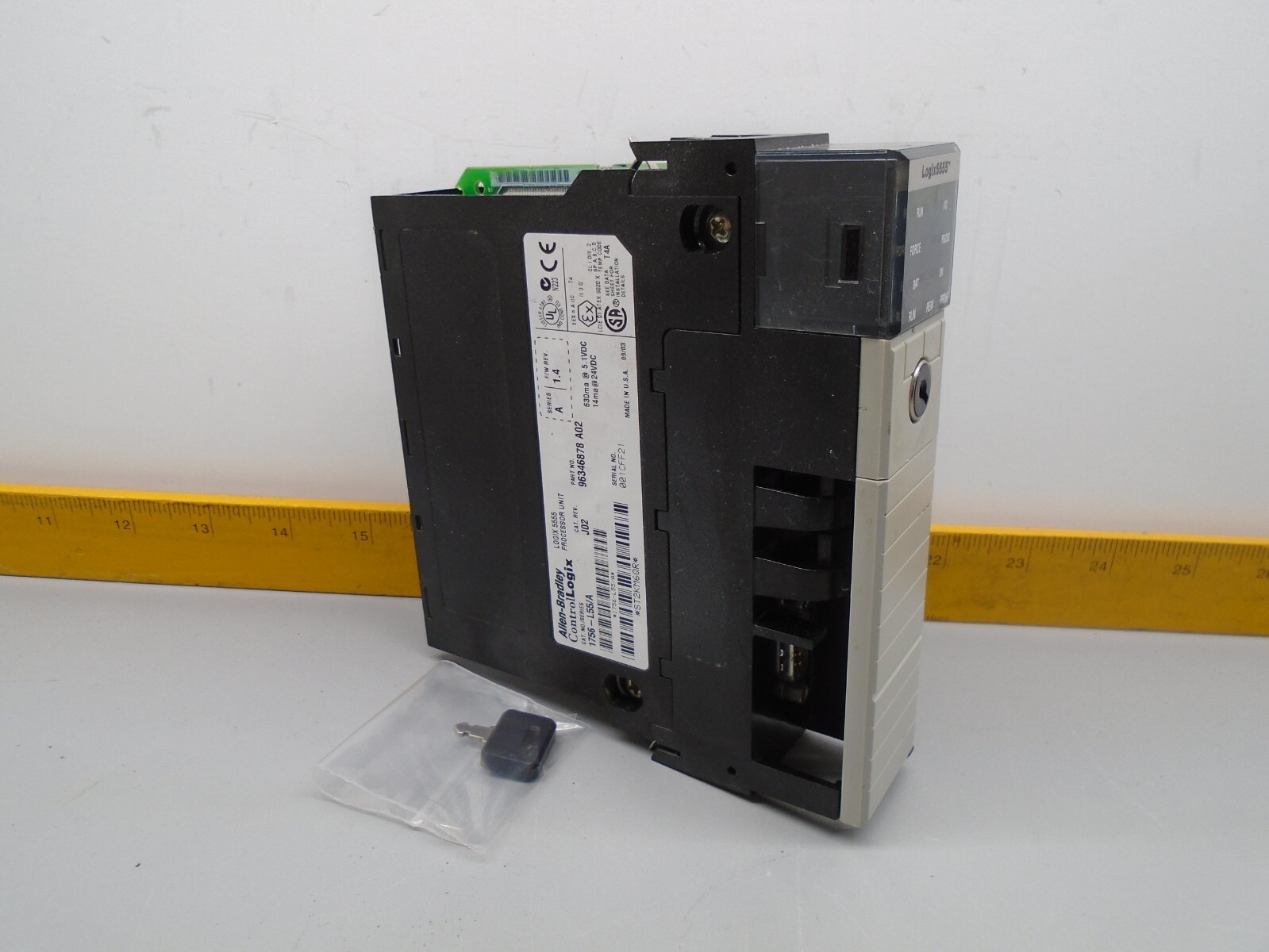 1756-L55 Allen Bradley Controllogix Logix 5555 PLC Processor 1756L55 W388