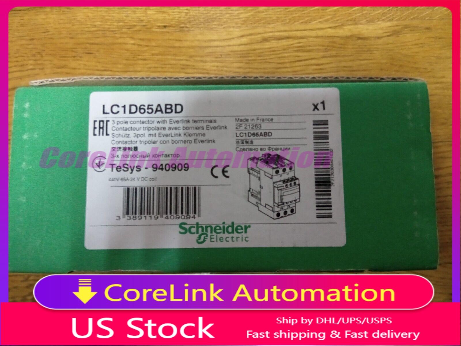 Schneider LC1D65ABD Contactor 65A New In Box Fast Shipping