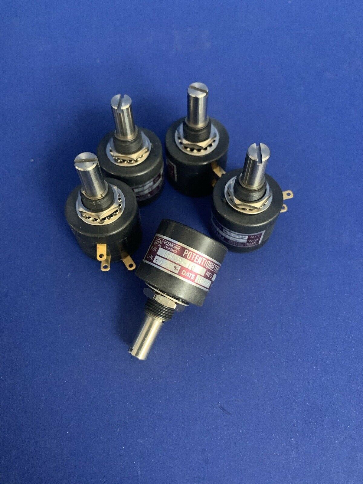 Sakae ETI, MW22-10MM Analyzer Potentiometer, 200 Ohm, 3% , Lot of 5, New