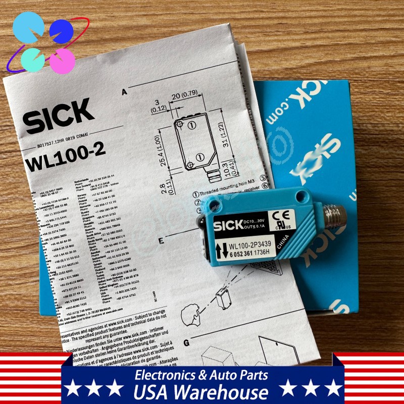 *BRAND NEW* For SICK WL100-2P3439 Miniature Photoelectric Sensor 10-30Vdc