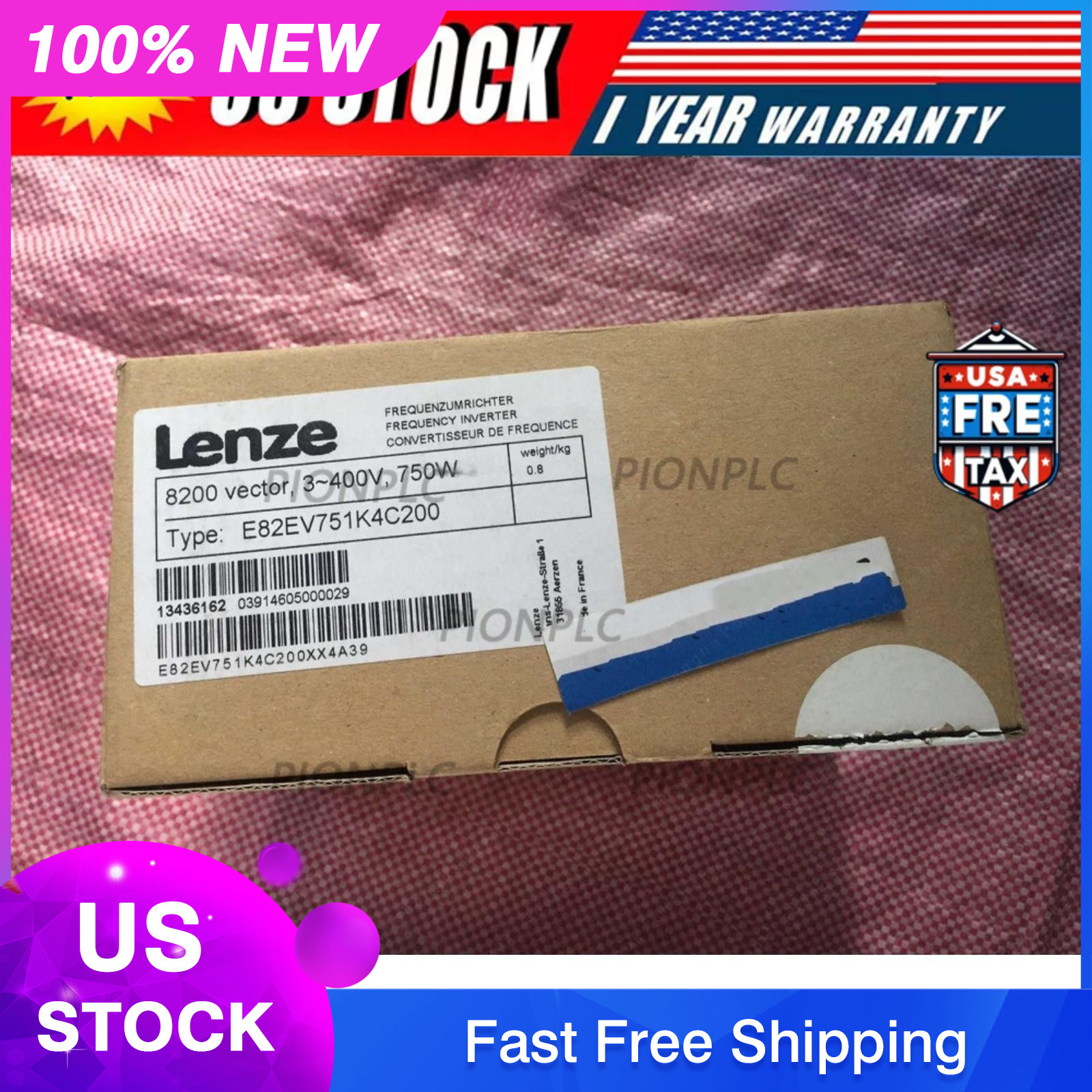 1PC New Lenze E82EV751K4C200 Inverter In Box E82EV751k4C200