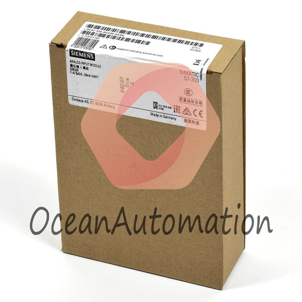 New 1Pcs SIEMENS 6ES7336-4GE00-0AB0 S7-300 Analog Input Module