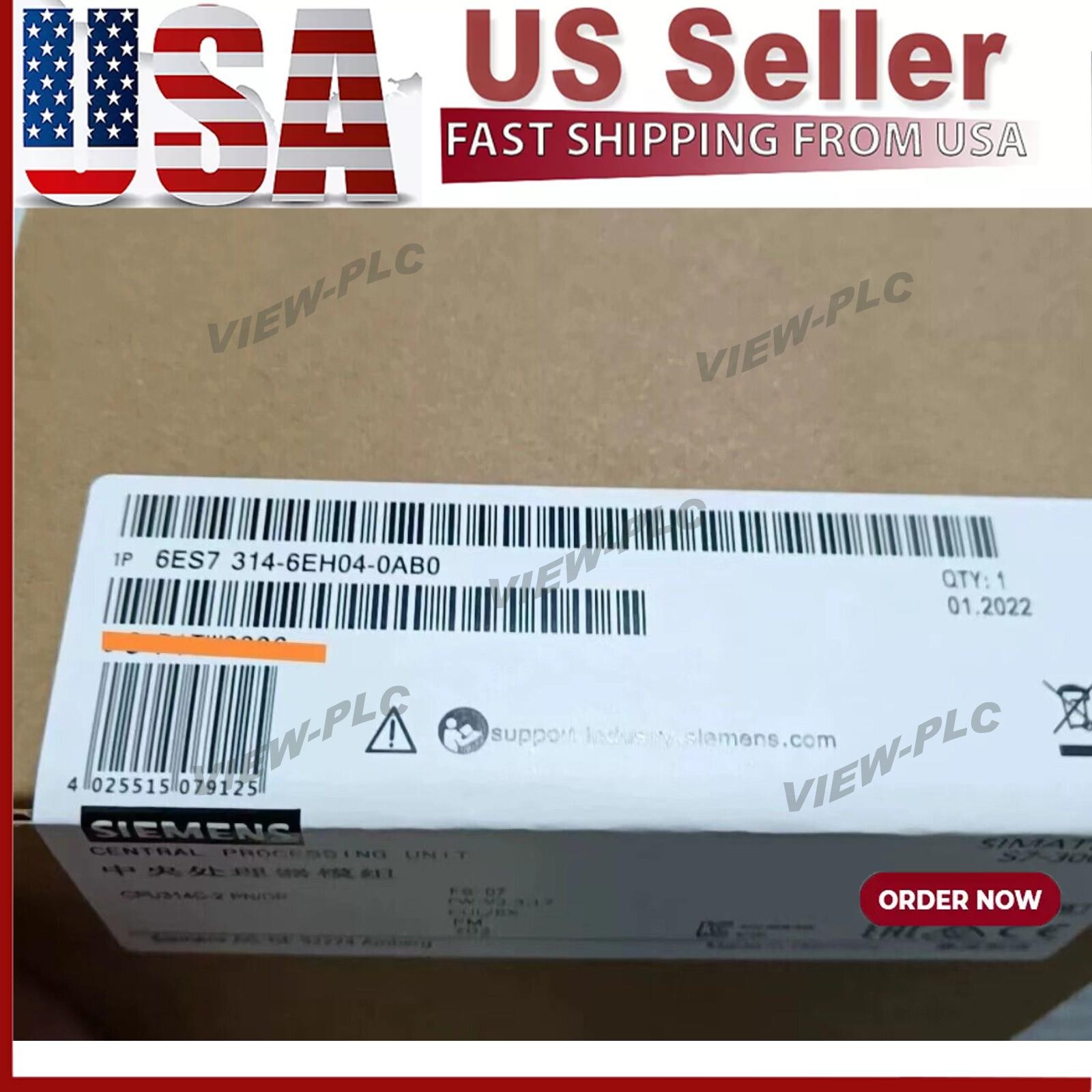 New Siemens 6ES7314-6EH04-0AB0 6ES73146EH040AB0 S7-300, CPU 314C-2PN/DP