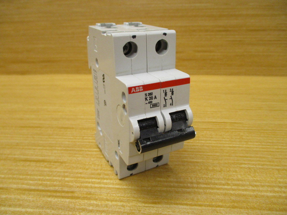 ABB S202-K20 Circuit Breaker S 202 K 20 A (Pack of 3)