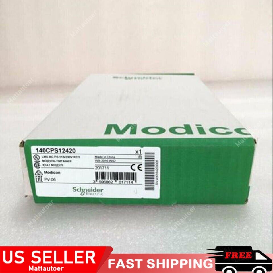 New In Box Schneider 140CPS12420 140 CPS 12420 PLC Power Supply Free Shipping