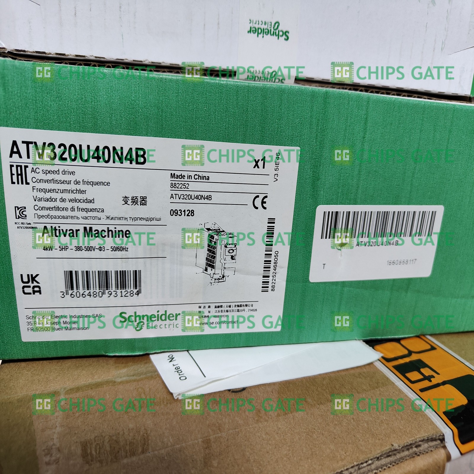 1PCS New Schneider ATV320U40N4B Fast ship with warranty