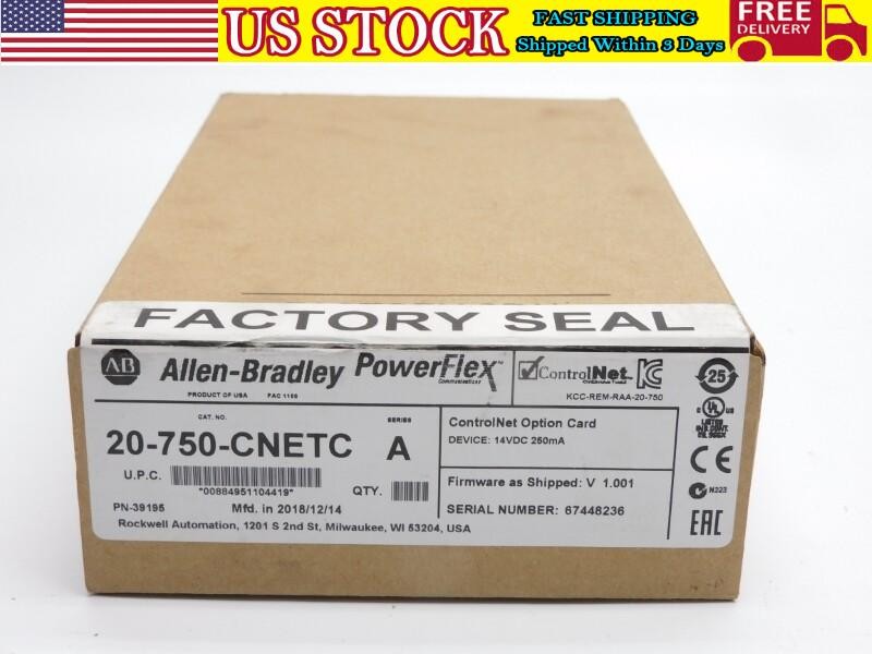 ALLEN BRADLEY 20-750-CNETC SER. A 14VDC F/W V1.001 NSMP NEW