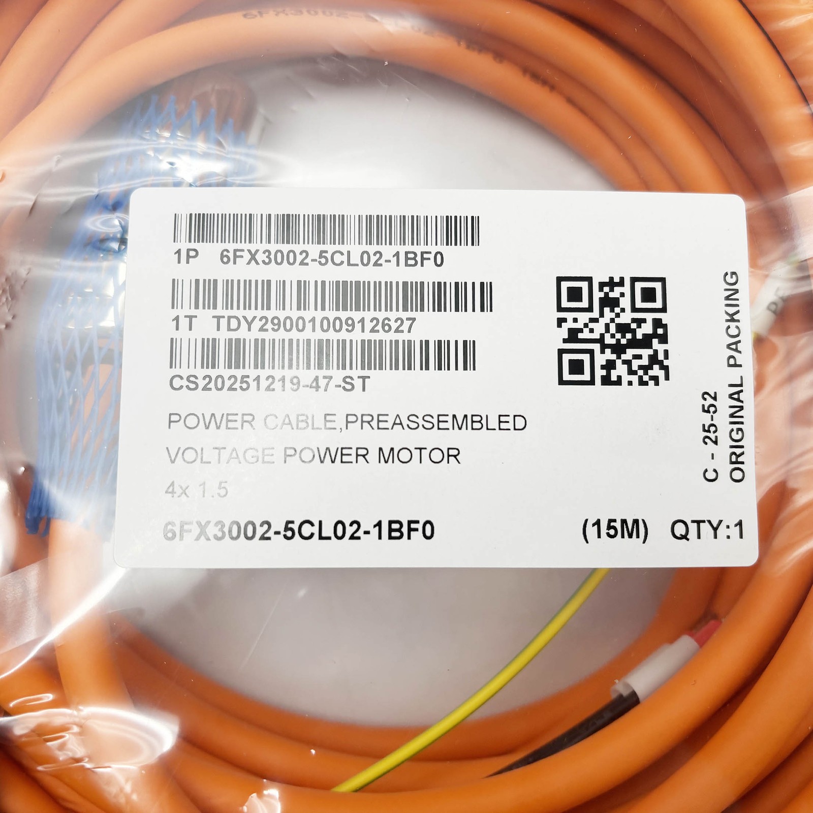 1PC New Signal Encoder Cable 6FX3002-5CL02-1BF0 15M Replace Siemens