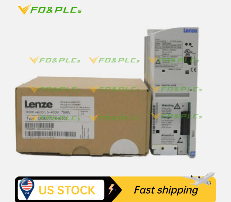 E82EV751K4C200 NEW LENZE E82EV751K-4C200 Inverter 8200 Vector 0.75kW