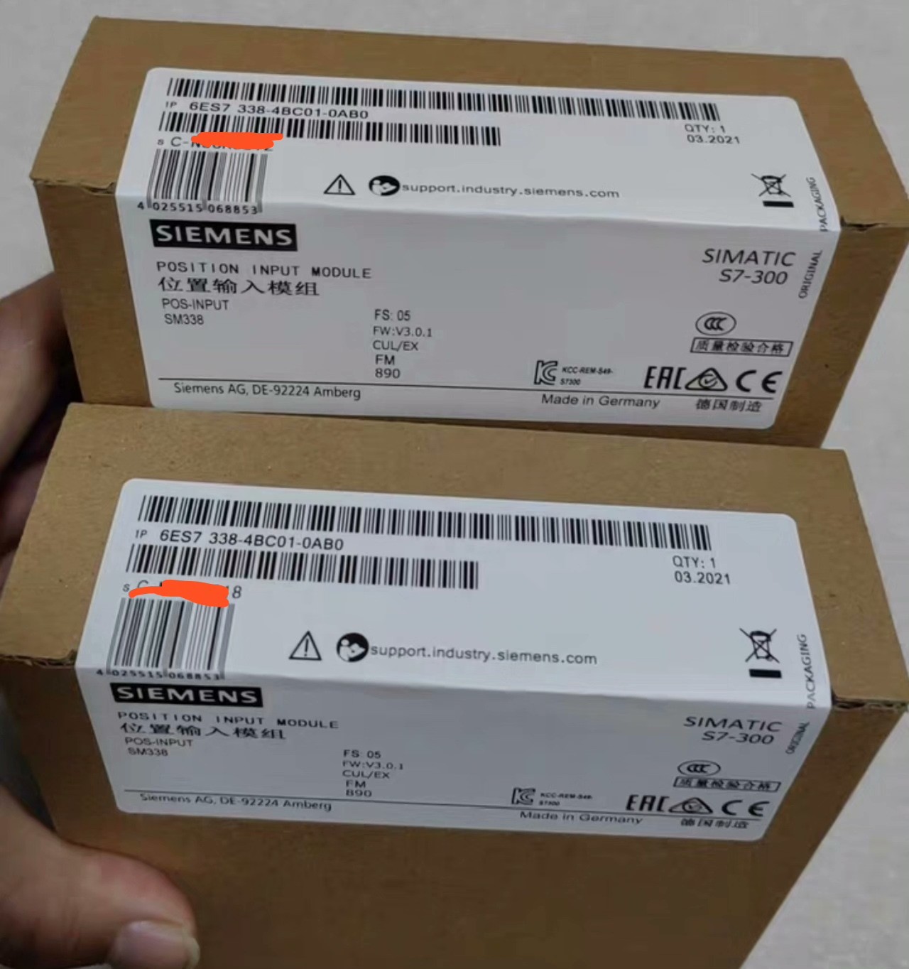 1PC NEW SIEMENS 6ES7338-4BC01-0AB0 PLC CPU Fast Shipping