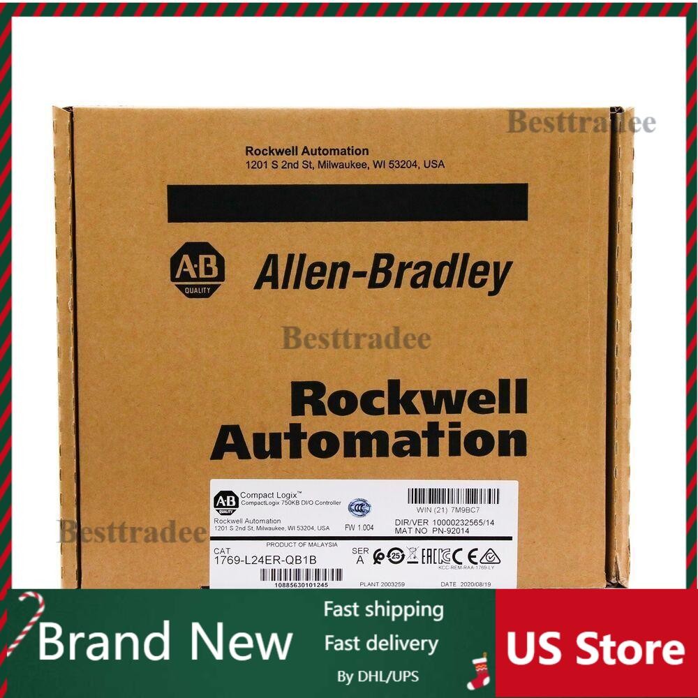 Allen-Bradley CompactLogix 1769-L24ER-QB1B 750KB DI/O Controller 1769L24ERQB1B