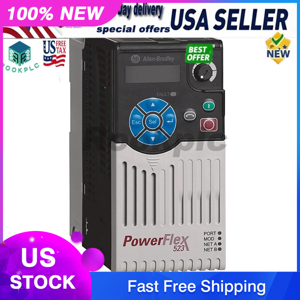 2022 New Sealed Allen Bradley 25A-D4P0N104 /B PowerFlex 523 AC Drive