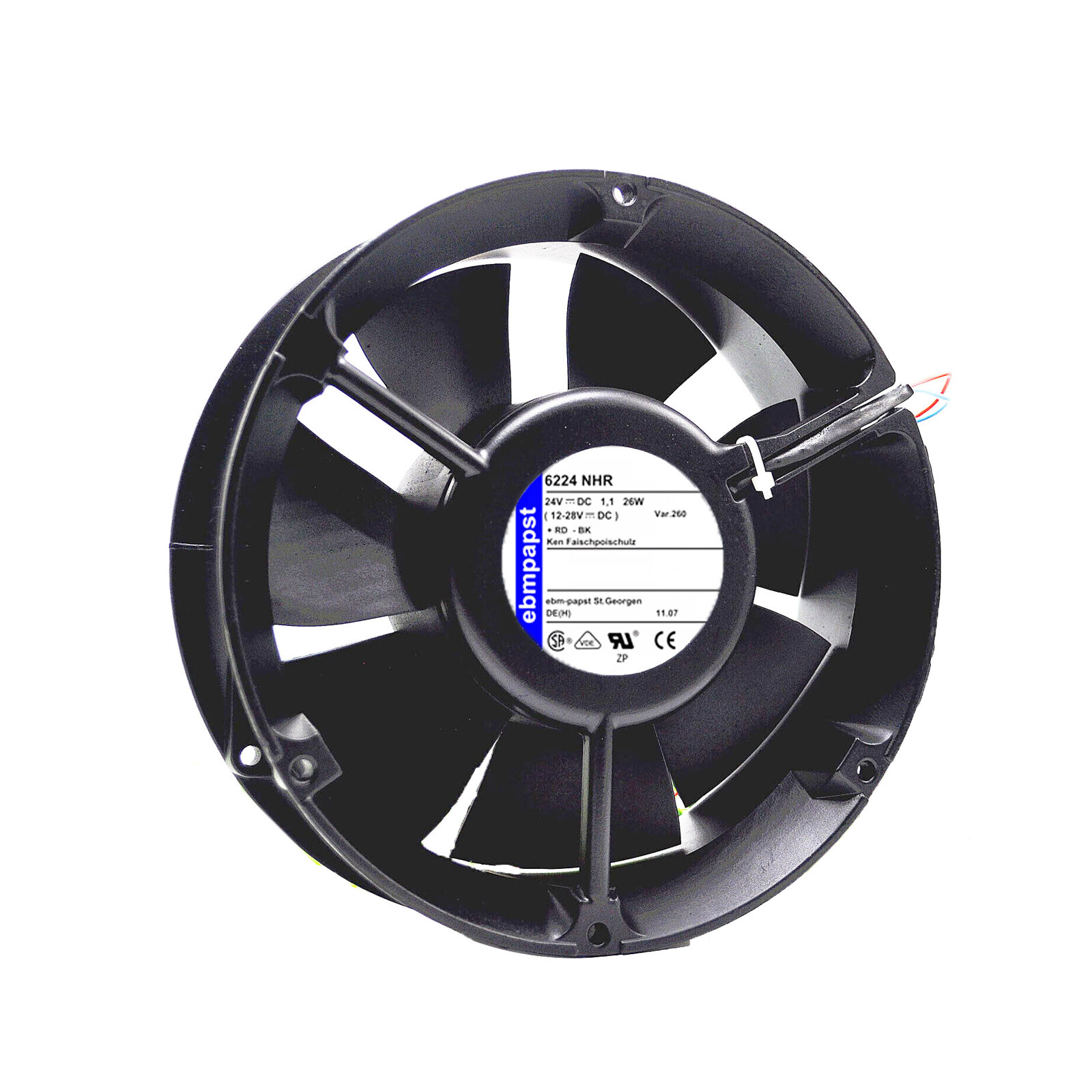 For new 6224NHR High-end equipment aluminum frame fan DC24V 26W 172*51MM