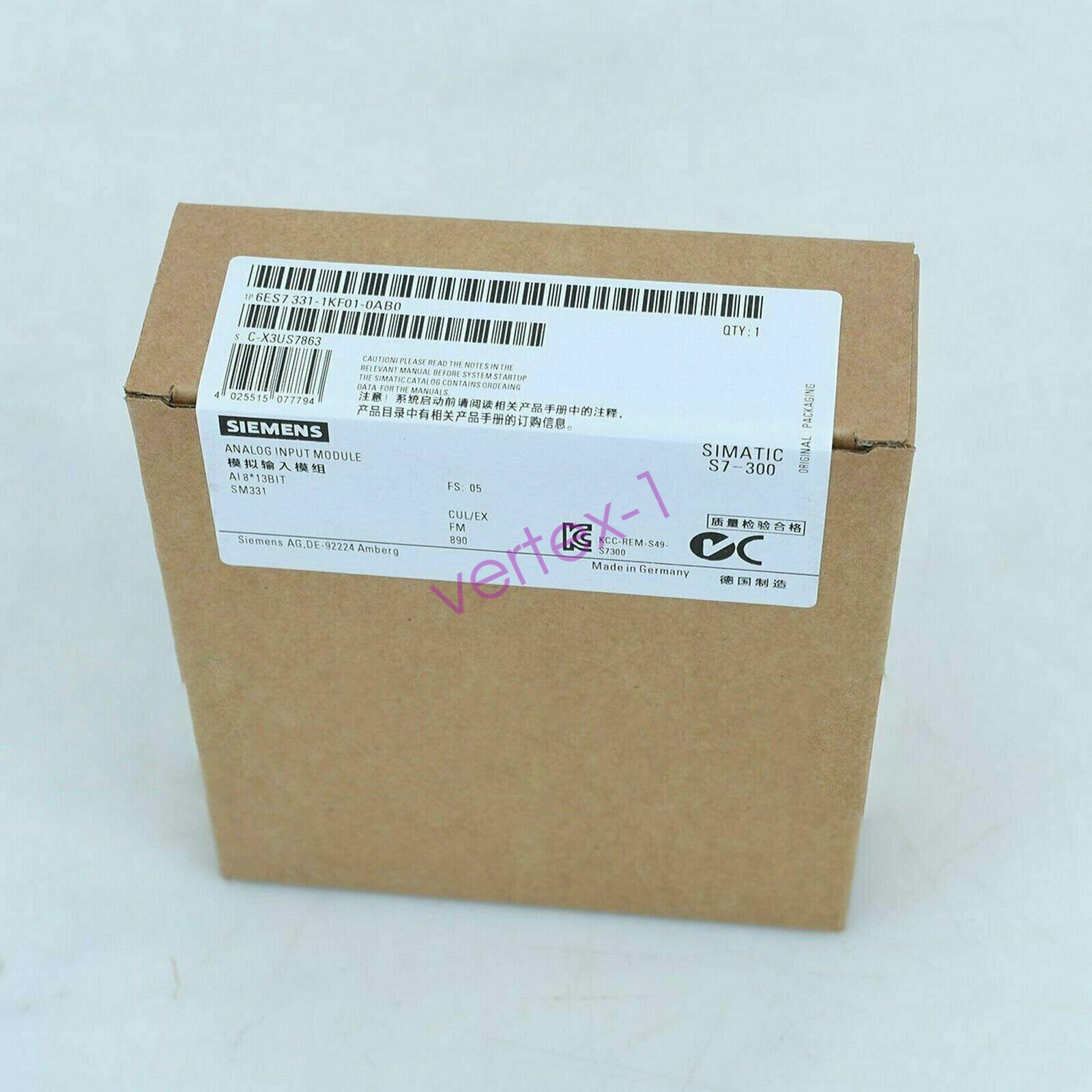 SIEMENS 6ES7 331-1KF01-0AB0 Module New One Expedited Shipping 6ES7331-1KF01-0AB0