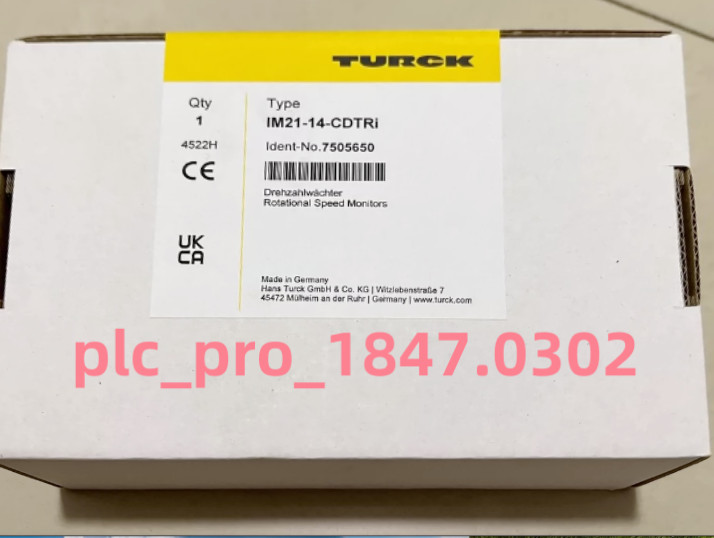 1PCS Brand New TURCK IM21-14-CDTRI 7505650 Safety Barrier Fast delivery